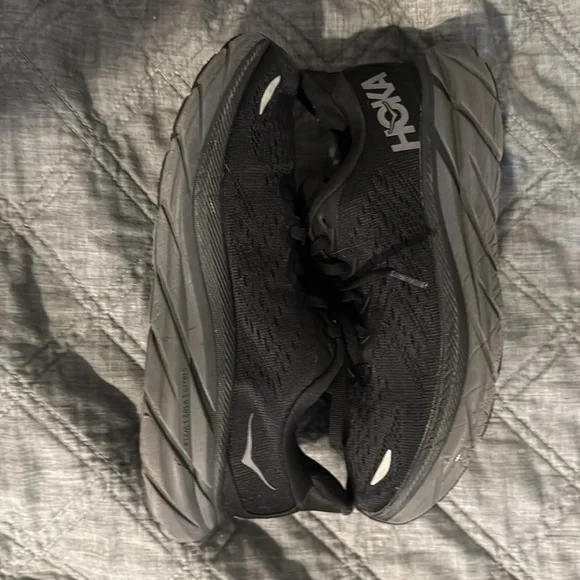 Women’s Hoka Clifton 8 Black/black Size 6.5 B - Picture 2 of 4